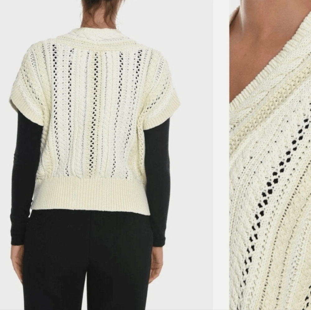 Rag & Bone NWT V-Neck Sleeveless Jolie Knit Sweater Vest Size Large $350 - Picture 4 of 16